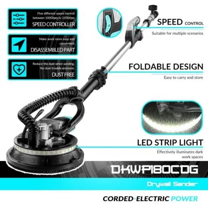 Τηλεσκοπικο Τριβείο Τοίχου 750W DEKO DKWP180CDG