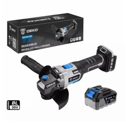 Γωνιακός Τροχός Mπαταρίας 20V Φ125 4Ah DEKO DKAG20BL01-S2