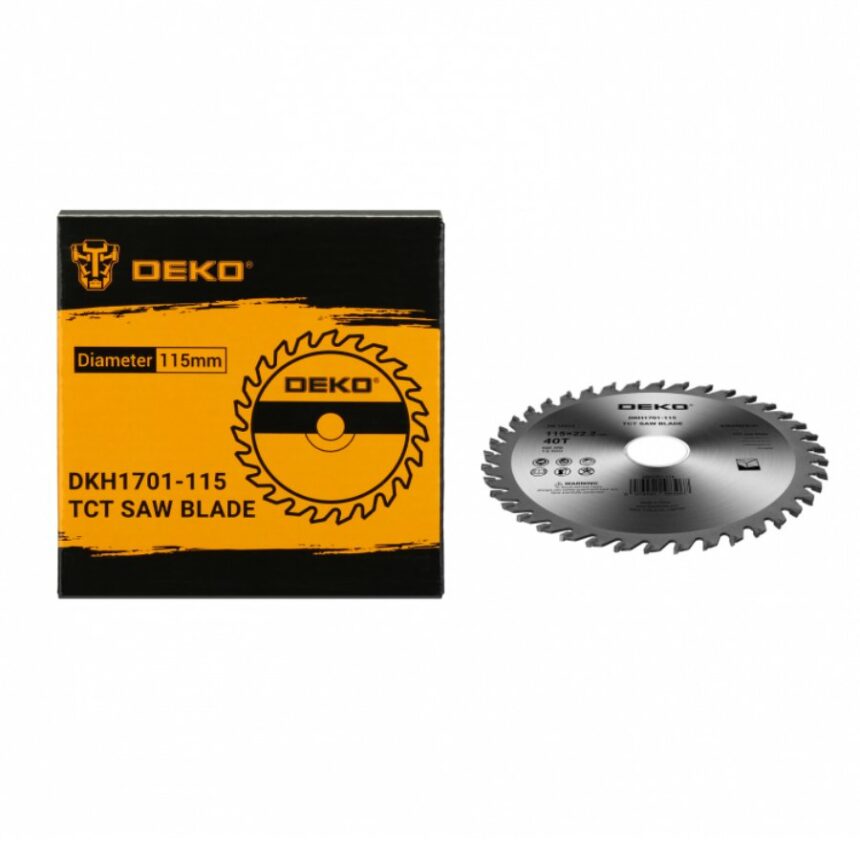 Δίσκος Κοπής Ξύλου TURBO Φ115 40 Δόντια DEKO DKH1701-115 - DekoTools