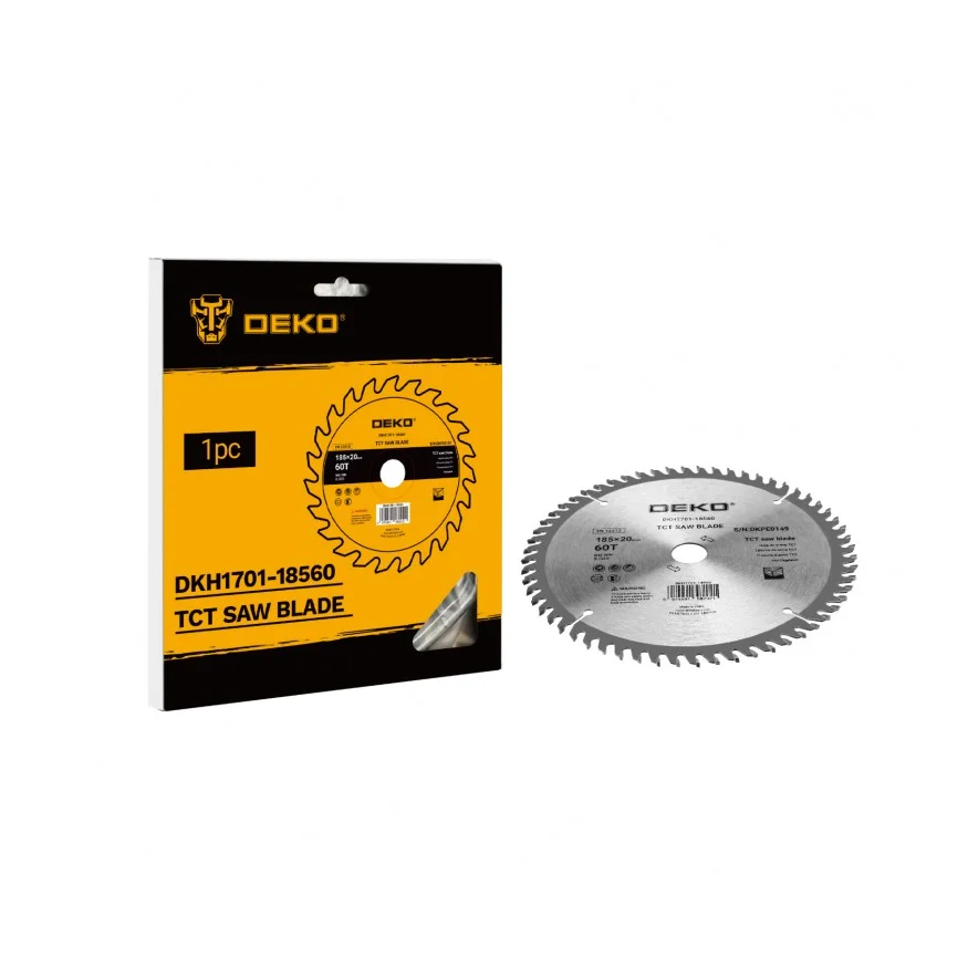 Δίσκος Κοπής Ξύλου 60T Deko DKH1701-18560