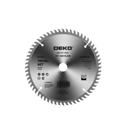 Δίσκος Κοπής Ξύλου 60T Deko DKH1701-18560
