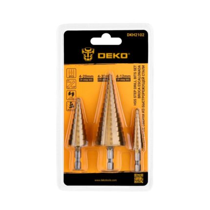 Σετ Κωνικά Τρυπάνια Τιτανίου 4-32mm Deko DKH2102