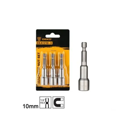Σετ 3 Τεμ Μαγνητικών Καρυδιών 10mm DEKO DKA1210-3